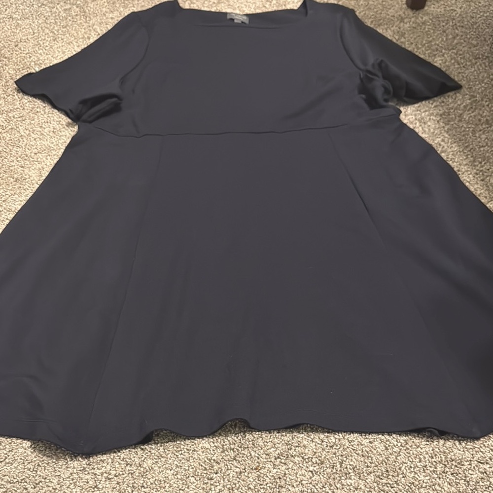 Elegant Deep Navy Dress